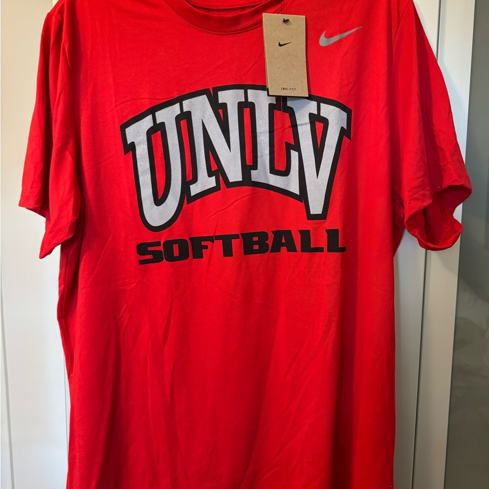 Nike Red dri-fit UNLV Softball Tee